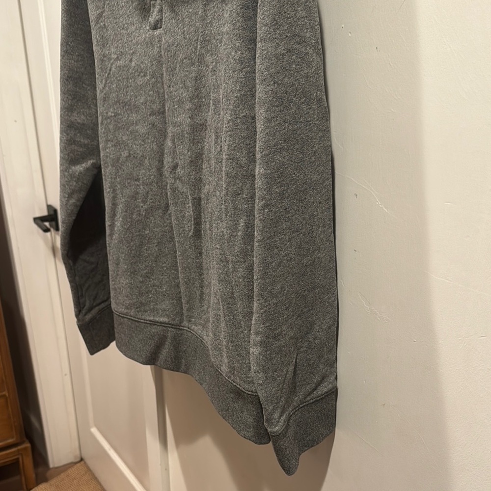 Untuckit Gray Quarter-Zip Pullover - image 4